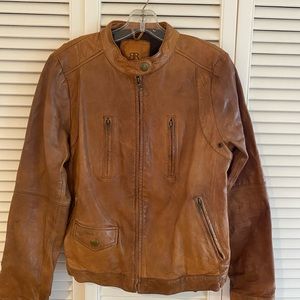 Banana Republic vintage brown leather jacket-M
